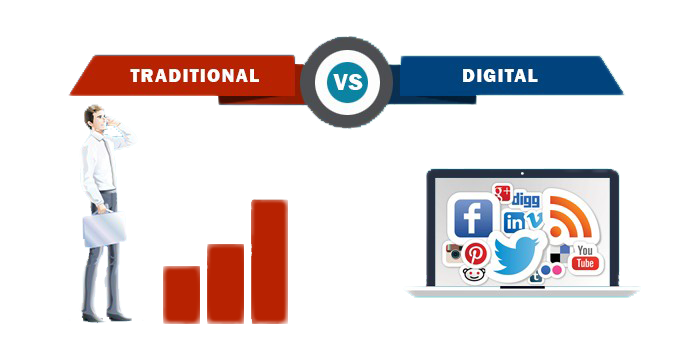 tarditional marketing vs digital marketing, digital marketing